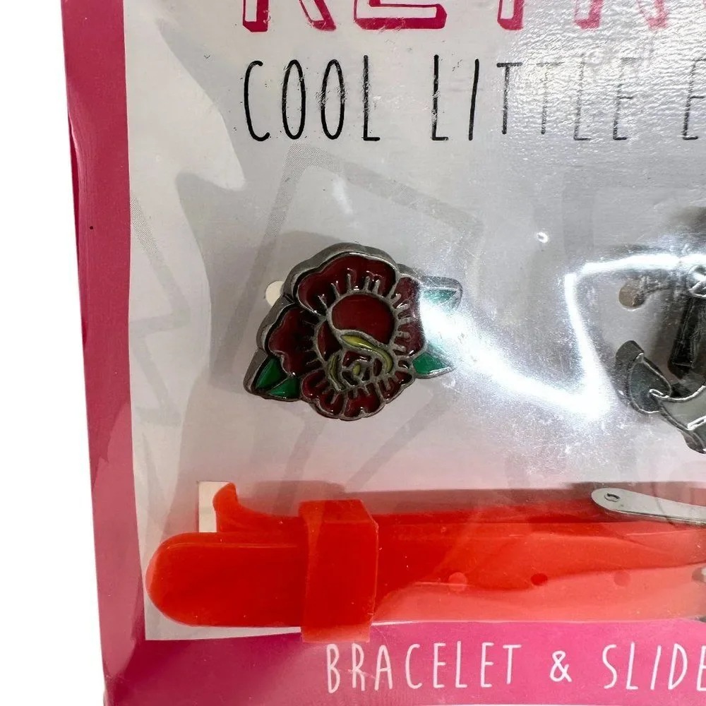 Retro Pop Red Bracelet & Slider Charms